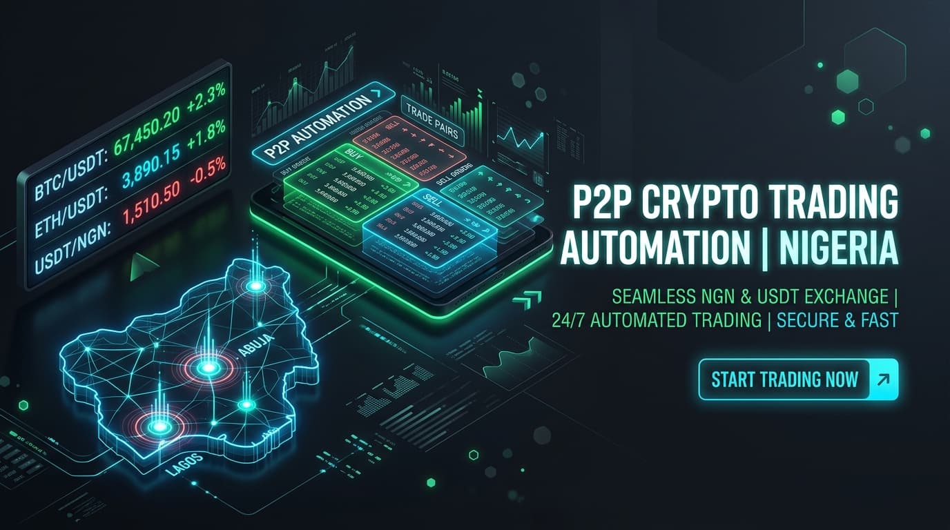Automated P2P crypto trading and order book repricing in Nigeria (USDT/NGN)